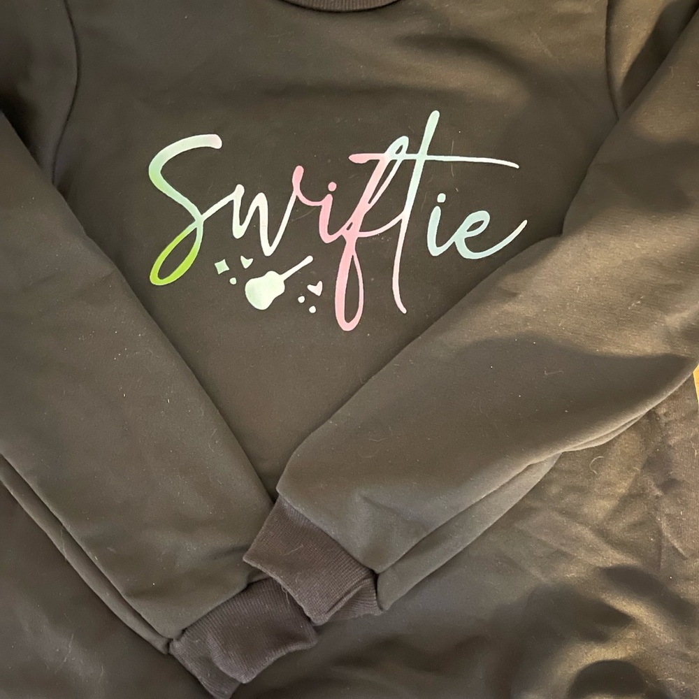 Swiftie Kid Black Sweater